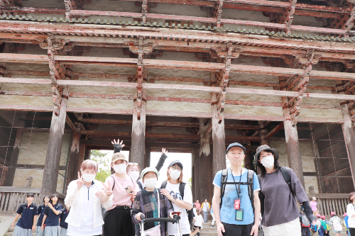 奈良県　東大寺　リハベル　日帰り旅行　日帰りツアー　日本の歴史　奈良空海　大人の遠足　車いすツアー　車いす介助　介護タクシー