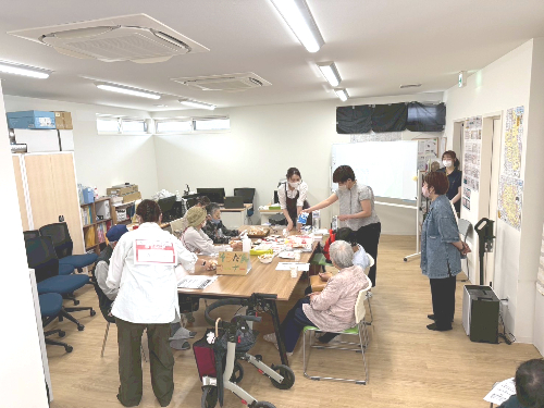 亀岡市　5周年イベント　5周年記念祭　ペットボトルキャップ　スタッフ紹介　作品展示コーナー　訪問看護　防災訓練　熱中症対策　チョークアート　看護師　理学療法士　作業療法士　言語聴覚士