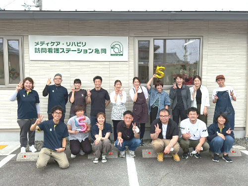 亀岡市　5周年イベント　5周年記念祭　ペットボトルキャップ　スタッフ紹介　作品展示コーナー　訪問看護　防災訓練　熱中症対策　チョークアート　看護師　理学療法士　作業療法士　言語聴覚士