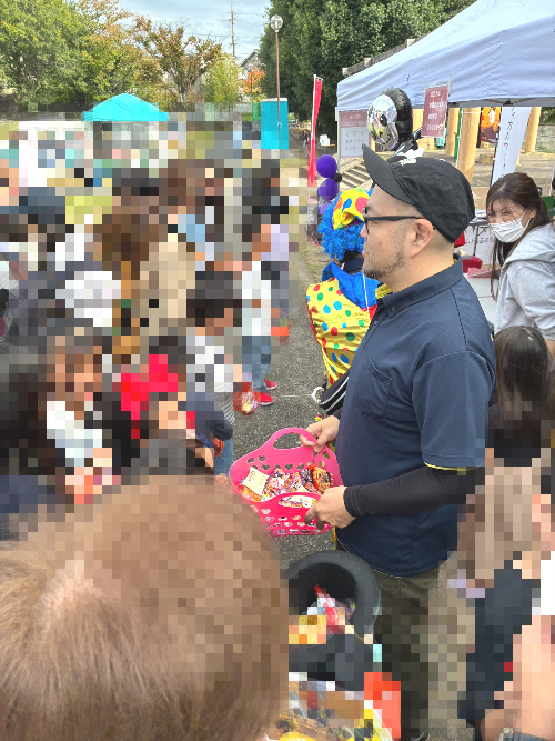 京都府城陽市　城陽マルシェ　マルシェ　訪問看護　地域との繋がり　交流会　城陽市マルシェ開催　ハロウィン　ハロウィンイベント　運動療育