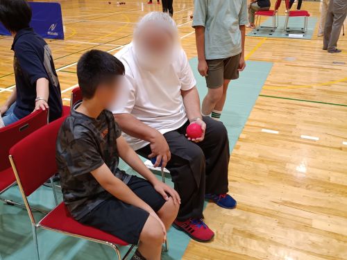 三重県　松阪市　三重　松阪　ボッチャ　ボッチャ大会　大会　ボッチャ市長杯　スポーツ　運動　競技　球技　訪問看護　訪看　メディケア・リハビリ訪問看護ステーション松阪　メディケア・リハビリ　子ども　高齢者　地域