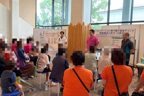 三重県　三重　松阪市　松阪　メディケア・リハビリ　メディケアリハビリ　メディケア・リハビリ訪問看護ステーション松阪　リハビリ　理学療法士　作業療法士　言語聴覚士　健康　フェスティバル　フェス　体力テスト　体操　クイズ　運動